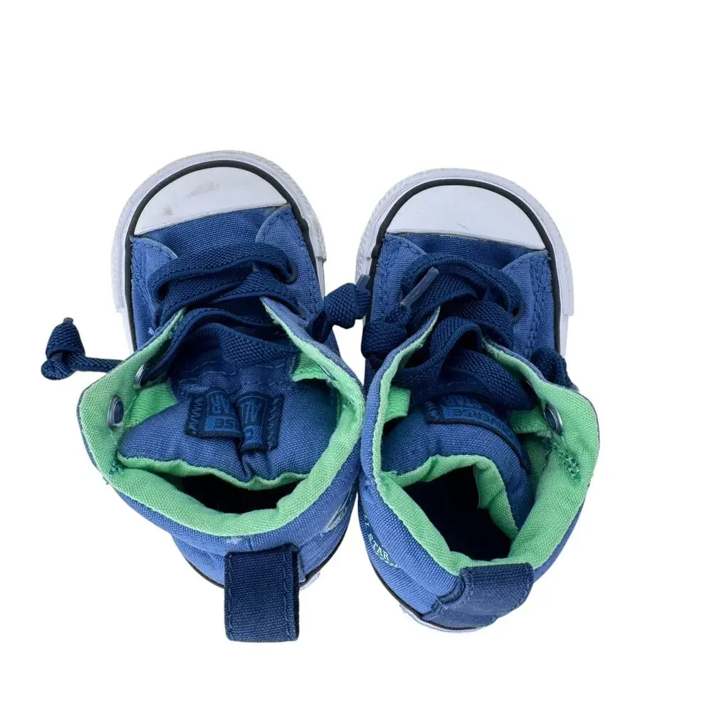 Converse Taylor All Star Street Mid Toddler's Shoes Unisex Kids 3 Blue 760072F‎